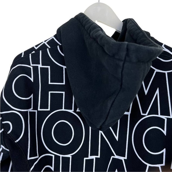 Champion Reverse Weave Iconic Hoodie Size XS Black and White - Picture 9 of 11